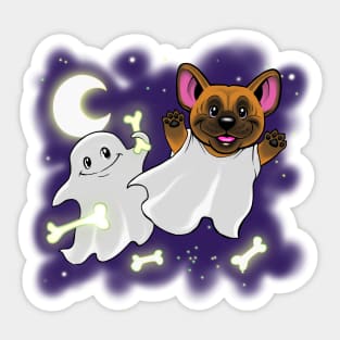 Frenchie Ghost Sticker